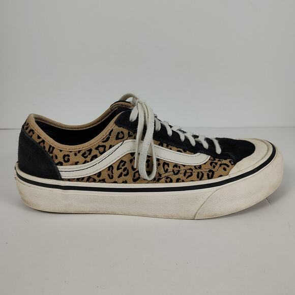 Vans Style 36 Decon cheetah print suede streetwear skater sneakers womens 8 - Picture 1 of 9